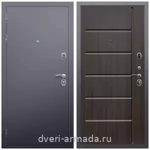 Темные входные двери, Дверь входная Армада Люкс Антик серебро / МДФ 10 мм ФЛ-102 Эковенге