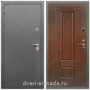 Входные двери с двумя петлями, Дверь входная Армада Оптима Антик серебро / МДФ 16 мм ФЛ-2 Мореная береза