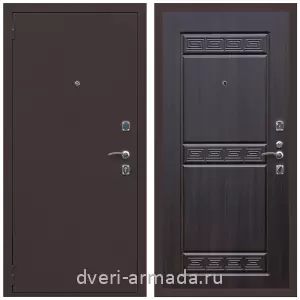 Левые входные двери, Дверь входная Армада Комфорт Антик медь / МДФ 10 мм ФЛ-242 Эковенге