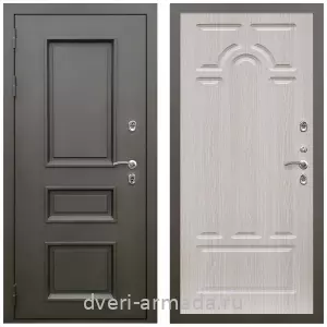 Толстые входные двери, Дверь входная уличная в дом Армада Фаренгейт / МДФ 16 мм ФЛ-58 Дуб беленый для загородного дома
