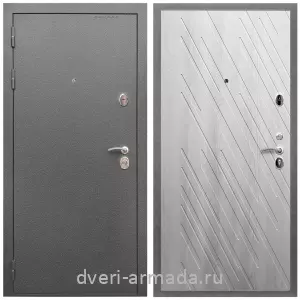 Готовые входные двери, Дверь входная Армада Оптима Антик серебро / МДФ 16 мм ФЛ-86 Ясень Ривьера Айс