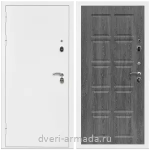 Входные двери с двумя петлями, Дверь входная Армада Оптима Белая шагрень / МДФ 10 мм ФЛ-38 Дуб Филадельфия графит