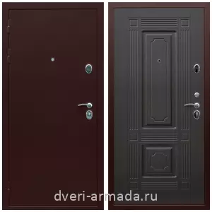 Входные двери в Подольске, Дверь входная Армада Люкс Антик медь / МДФ 6 мм ФЛ-2 Венге со звукоизоляцией в офис  эконом