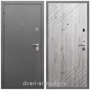 Входные двери Люксор, Дверь входная Армада Оптима Антик серебро / МДФ 16 мм ФЛ-143 Рустик натуральный