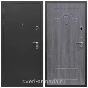 Темные входные двери, Дверь входная Армада Престиж Черный шелк / МДФ 6 мм ФЛ-58 Дуб Филадельфия графит