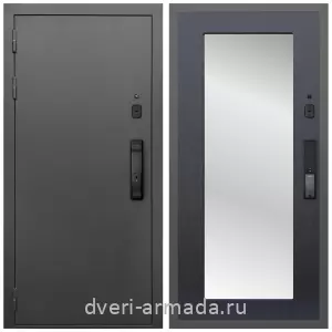 Белые двери с зеркалом, Умная входная смарт-дверь Армада Гарант Kaadas K9/ МДФ 16 мм ФЛЗ-Пастораль, Венге