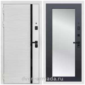 Белые двери с зеркалом, Дверь входная Армада Каскад WHITE МДФ 10 мм / МДФ 16 мм ФЛЗ-Пастораль, Венге