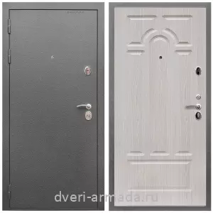 Входные двери с внутренней отделкой панелями МДФ, Дверь входная Армада Оптима Антик серебро / МДФ 6 мм ФЛ-58 Дуб белёный