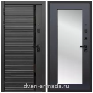 Белые двери с зеркалом, Дверь входная Армада Каскад BLACK МДФ 10 мм / МДФ 16 мм ФЛЗ-Пастораль, Венге