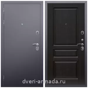 Входные двери с внутренней отделкой панелями МДФ, Дверь входная Армада Люкс Антик серебро / МДФ 16 мм ФЛ-243 Венге