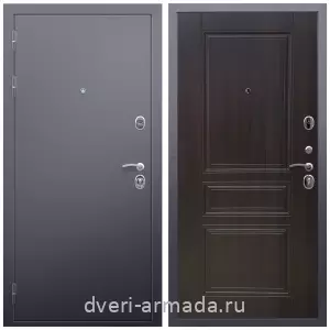 Одностворчатые входные двери, Дверь входная железная Армада Люкс Антик серебро / МДФ 6 мм ФЛ-243 Эковенге красивая с порошковым покрытием