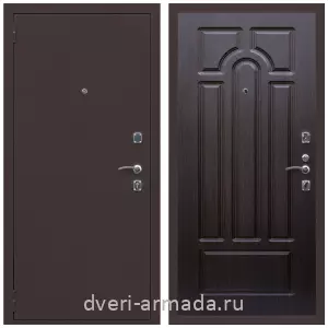 Входные двери 880х2050, Дверь входная Армада Комфорт Антик медь / МДФ 6 мм ФЛ-58 Венге