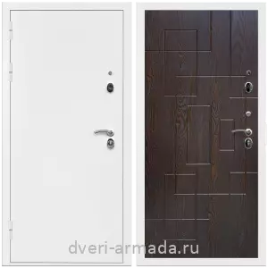 2 контура, Дверь входная Армада Оптима Белая шагрень / МДФ 16 мм ФЛ-57 Дуб шоколад