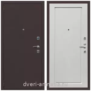 Входные двери с внутренней отделкой панелями МДФ, Дверь входная Армада Комфорт Антик медь / МДФ 16 мм ФЛ-119 Ясень белый
