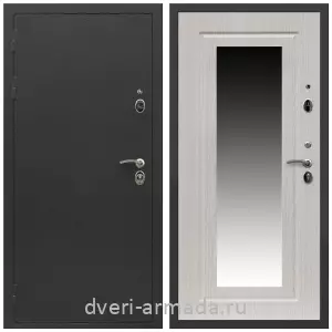 Белые двери с зеркалом, Дверь входная Армада Престиж Черный крокодил / МДФ 16 мм ФЛЗ-120 Дуб беленый