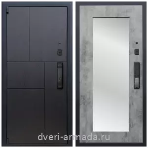 Белые двери с зеркалом, Дверь входная Армада Бастион МДФ 16 мм Kaadas K9 / МДФ 16 мм ФЛЗ-пастораль, Бетон темный