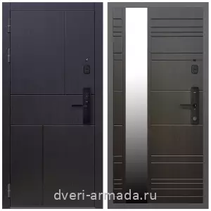 Темные входные двери, Умная входная смарт-дверьАрмада Оникс МДФ 10 мм Kaadas S500 / МДФ 16 мм ФЛЗ-Сити Венге