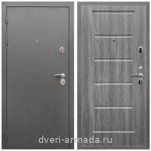 Входные двери Экстра, Дверь входная Армада Оптима Антик серебро / МДФ 16 мм ФЛ-39 Дуб Филадельфия графит