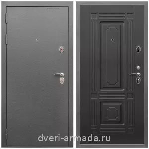 Входные двери с внутренней отделкой панелями МДФ, Дверь входная Армада Оптима Антик серебро / МДФ 6 мм ФЛ-2 Венге