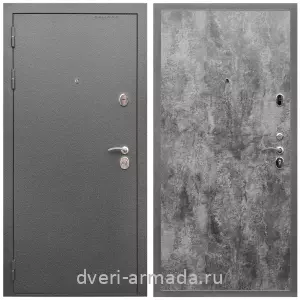 2 контура, Дверь входная Армада Оптима Антик серебро / МДФ 6 мм ПЭ Цемент темный