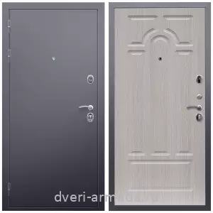 Входные двери с внутренней отделкой панелями МДФ, Дверь входная Армада Люкс Антик серебро / МДФ 16 мм ФЛ-58 Дуб белёный