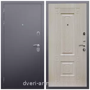 Входные двери с внутренней отделкой панелями МДФ, Дверь входная Армада Люкс Антик серебро / МДФ 16 мм ФЛ-2 Дуб белёный