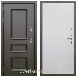 Толстые входные двери, Дверь входная уличная в дом Армада Фаренгейт / МДФ 10 мм Гладкая белый матовый для загородного дома