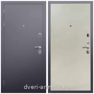 МДФ гладкая, Дверь входная Армада Люкс Антик серебро / МДФ 6 мм ПЭ Венге светлый с шумоизоляцией в квартиру