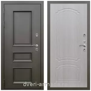 Толстые входные двери, Дверь входная уличная в дом Армада Фаренгейт / МДФ 6 мм ФЛ-140 Дуб беленый для загородного дома