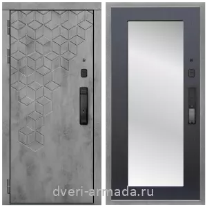 Белые двери с зеркалом, Дверь входная Армада Квадро МДФ 16 мм Kaadas K9 /  МДФ 16 мм ФЛЗ-пастораль, Венге