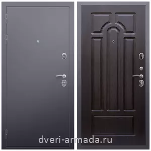 Входные двери с внутренней отделкой панелями МДФ, Дверь входная Армада Люкс Антик серебро / МДФ 16 мм ФЛ-58 Венге