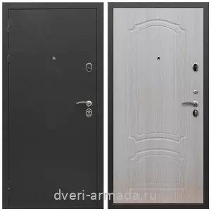 Входные двери толщиной 1.5 мм, Дверь входная Армада Престиж Черный шелк / МДФ 6 мм ФЛ-140 Дуб беленый