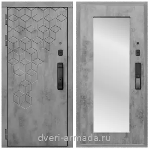 Готовые входные двери, Дверь входная Армада МДФ 16 мм Квадро Kaadas K9 /  МДФ 16 мм ФЛЗ-пастораль, Бетон темный