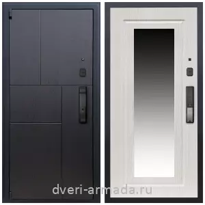 Белые двери с зеркалом, Дверь входная Армада Бастион МДФ 16 мм Kaadas K9 / МДФ 16 мм ФЛЗ-120 Дуб белёный