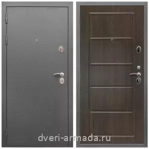 Входные двери в Подольске, Дверь входная Армада Оптима Антик серебро / МДФ 6 мм ФЛ-39 Венге