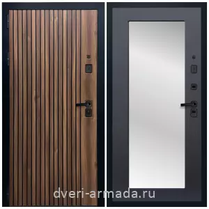 Белые двери с зеркалом, Дверь входная Армада Вектор МДФ 10 мм / МДФ 16 мм ФЛЗ-Пастораль, Венге