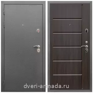 Темные входные двери, Дверь входная Армада Оптима Антик серебро / МДФ 10 мм ФЛ-102 Эковенге