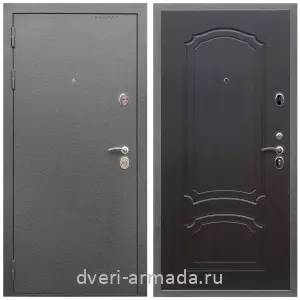 Входные двери с внутренней отделкой панелями МДФ, Дверь входная Армада Оптима Антик серебро / МДФ 6 мм ФЛ-140 Венге