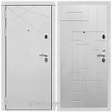 Дверь входная Армада Тесла МДФ 16 мм / МДФ 16 мм ФЛ-57 Белый жемчуг