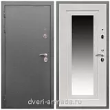 С зеркалом, Дверь входная Армада Оптима Антик серебро / ФЛЗ-120 Дуб белёный