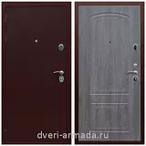 C порошковой окраской, Дверь входная Армада Люкс Антик медь / ФЛ-138 Дуб Филадельфия графит с шумоизоляцией с МДФ панелями