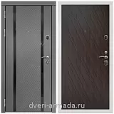 Дверь входная Армада Престиж Белая шагрень МДФ 16 мм Графит абсолют софт / ФЛ-86 Венге структурный