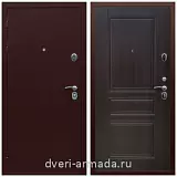 Входные двери с двумя петлями, Дверь входная Армада Люкс Антик медь / ФЛ-243 Эковенге наружная с утеплением в частный дом