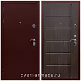 C порошковой окраской, Дверь входная в квартиру Армада Люкс Антик медь / ФЛ-102 Эковенге утепленная с двух сторон уличная