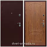 Правые входные двери, Дверь входная утепленная Армада Люкс Антик медь / ФЛ-140 Мореная береза