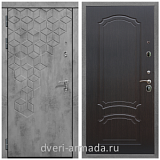 Дверь входная Армада Квадро Бетон тёмный / ФЛ-140 Венге