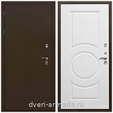 Дверь входная уличная в дом Армада Термо Молоток коричневый/ МС-100 Белый матовый