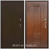 Дверь входная уличная в дом Армада Термо Молоток коричневый/ ФЛ-2 Мореная береза для загородного дома от производителя