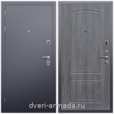 Дверь входная стальная Армада Люкс Антик серебро / ФЛ-138 Дуб Филадельфия графит с ударопрочным покрытием 
